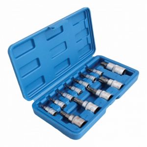 Jeu de douilles Torx Plus 5 faces 1/4-3/8-1/2 pour démontage embrayages et volants moteur Groupe PSA